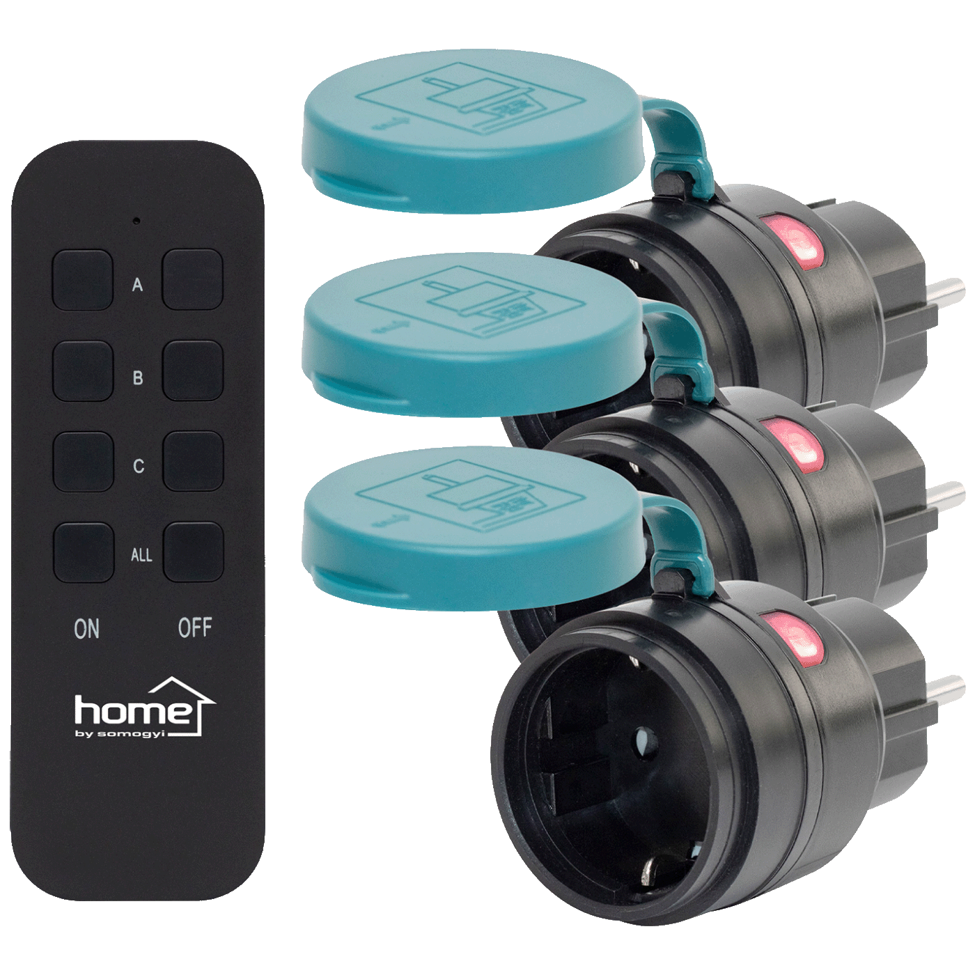 home Strujna utičnica sa daljinskim upravljačem, set 3 kom. - THO2313 1 home Strujna utičnica sa daljinskim upravljačem, set 3 kom. - THO2313