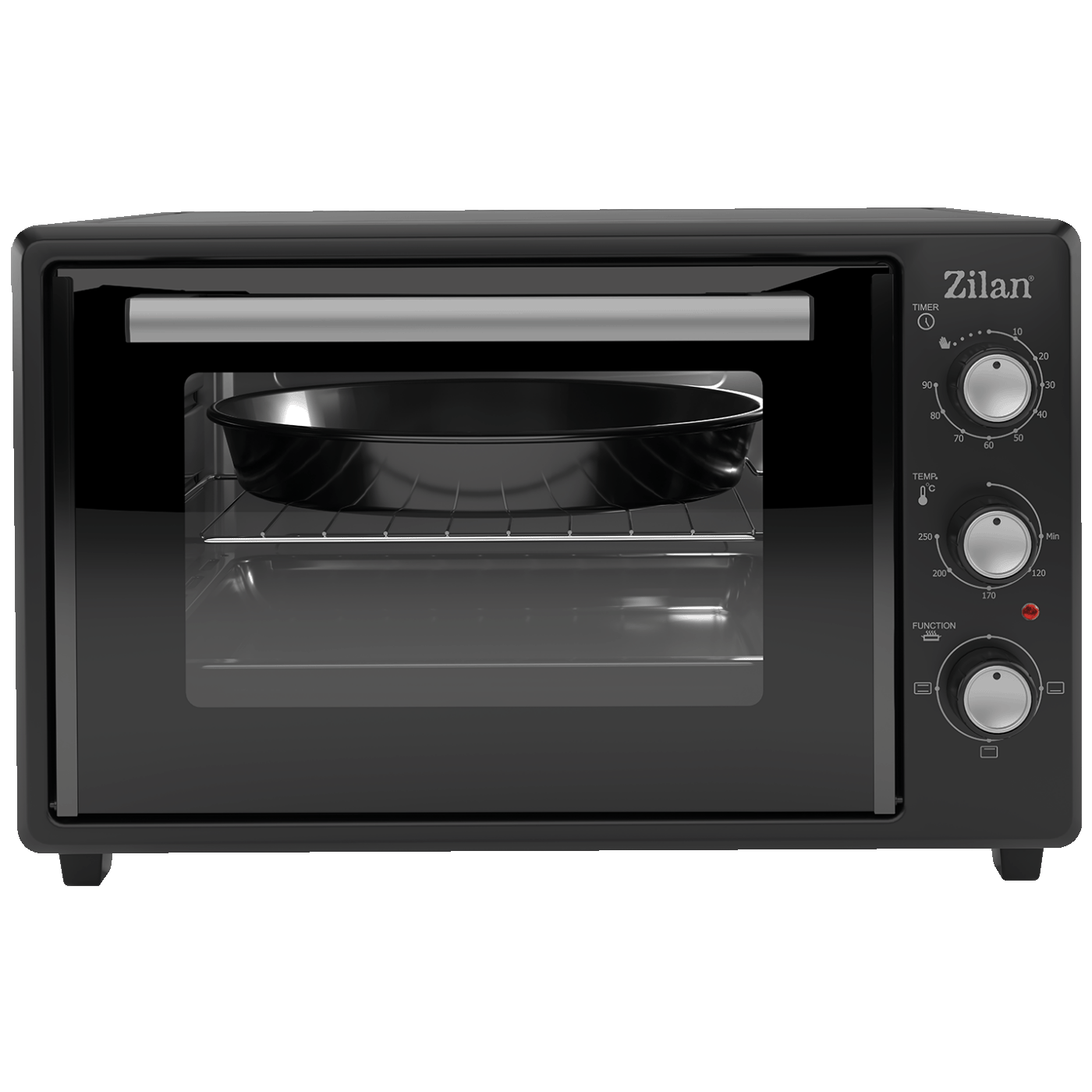 Zilan Mini pećnica sa grilom, zapremina 35 l, 1800 W, crna - ZLN5323 Gusto 1 Zilan Mini pećnica sa grilom, zapremina 35 l, 1800 W, crna - ZLN5323 Gusto