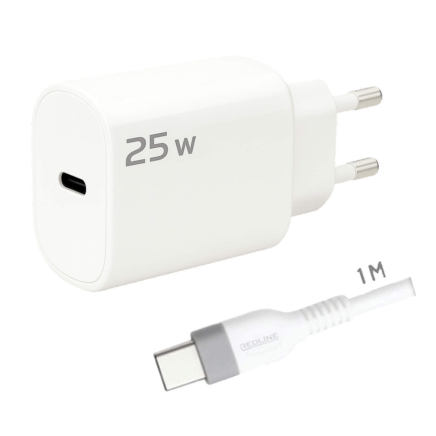 REDLINE Punjač sa USB-C kablom, 25W - G25C+CC-1M 1 REDLINE Punjač sa USB-C kablom, 25W - G25C+CC-1M